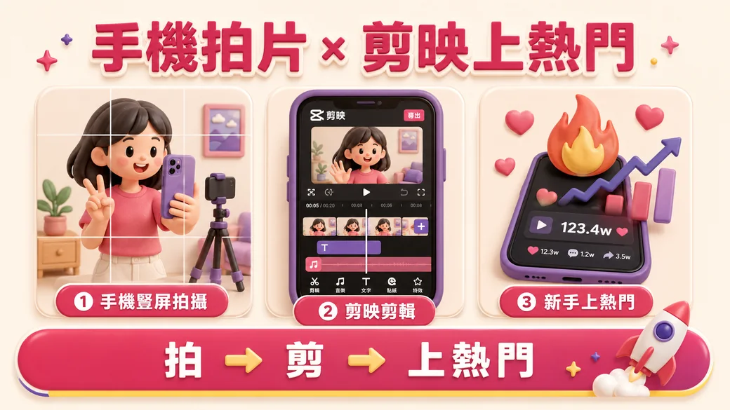 🎬 短影片 × 剪映(明亞老師)課程圖